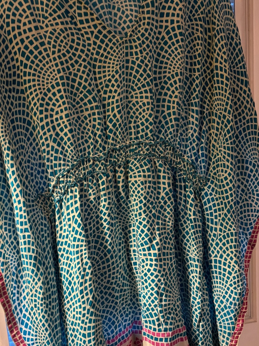 Tolani 100% silk beach cover-up